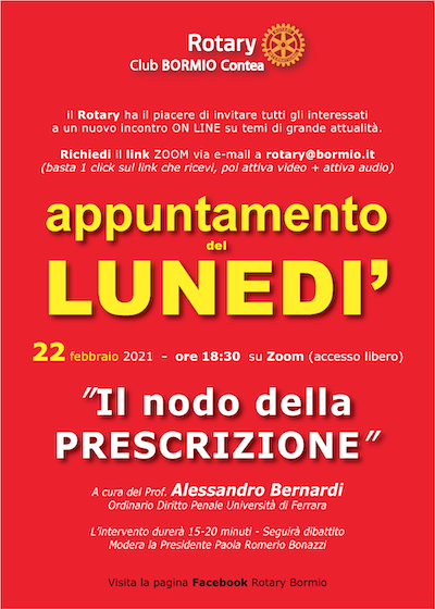 Lunedi col ROTARY - Alessandro Bernardi